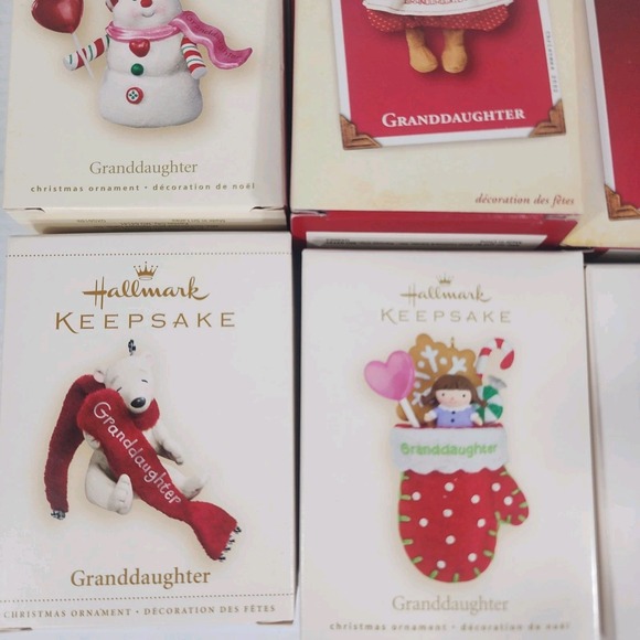 Lot Hallmark Keepsake Christmas Ornaments Granddaughter Vintage Memories Nostalg - Picture 5 of 6
